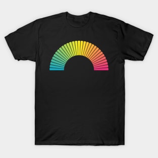 Multicolour stripe rainbow T-Shirt